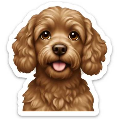 Brown havapoo sticker