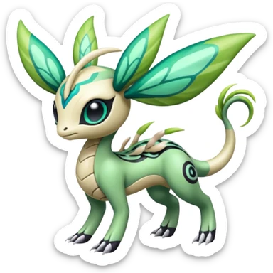 Colorful Exotic Meloetta-Palkia-Virizion-Venom-Stitch-Fakémon-creature-hybrid sticker