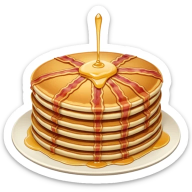 pancakes with meat sticker