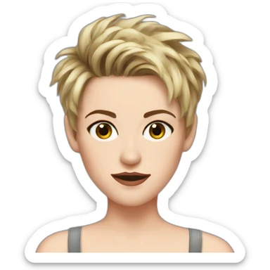 Kristen Stewart with short hair sticker