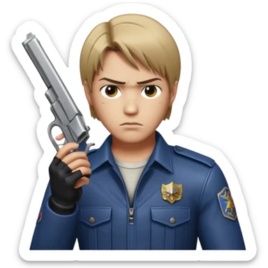 Leon s kennedy took his pistol sticker