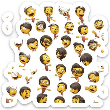 Gente súper divertida baila sticker