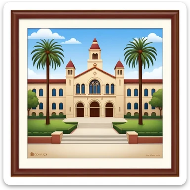 Bovard hall at the university of southern california sticker
