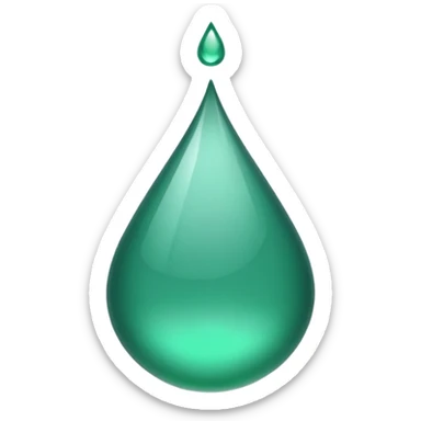 Esmeralda verde água sticker