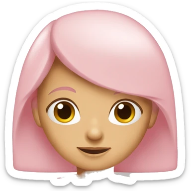 Licht roze slee sticker