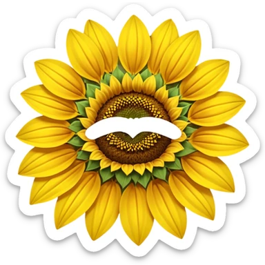 Noo, i want sunflower 🌻.  Just like this. With browner center. And without green sleaves. Much more browner center of the flower please
 sticker