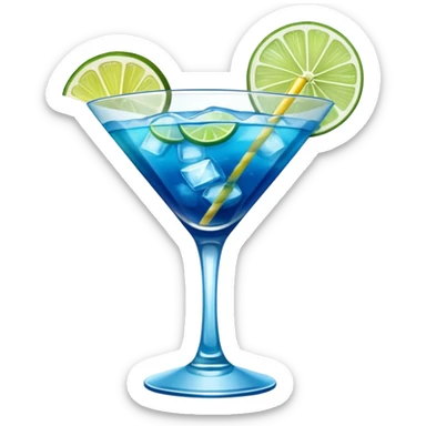 Giant Blue Cocktail sticker