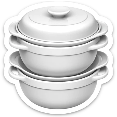 bowls with lids stacked sticker