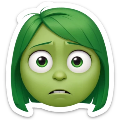DISGUST FROM MOVIE INSIDE OUT sticker