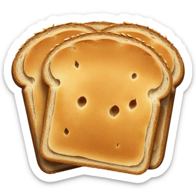 remove the butter also just 2 slice of breadcut and bread load back  sticker