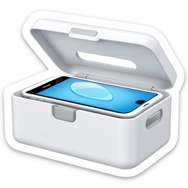 UV sanitising box for phones sticker