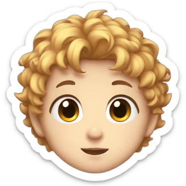 Anime cute baby boy sticker