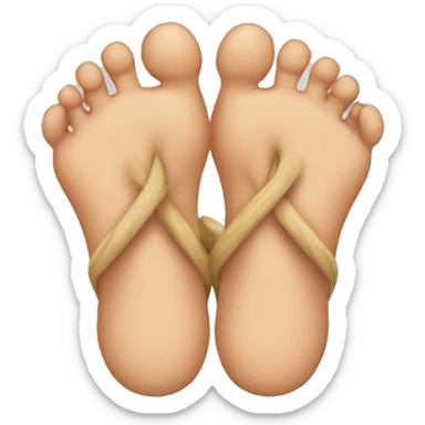 Intertwined toes  sticker