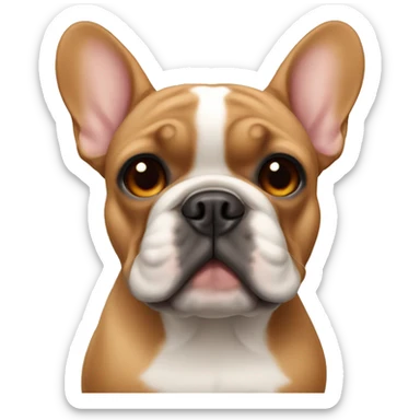 Red fawn French bulldog sticker