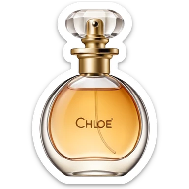 realistic chloe perfume bottle  sticker