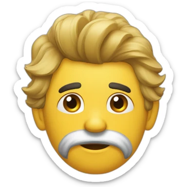 Payasito q salta alegre pero triste acompañado de un león sticker