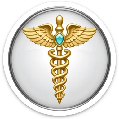 Images for the adaptive pack must be monochrome with transparency for correct display --  gold caduceus sticker