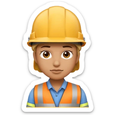 motivational cool looking emoji that fits the phrase "jobs never finished" sticker