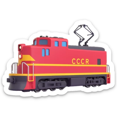 Pennsylvania railroad electric locomotive sticker