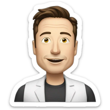 elon musk doing drugs, for educational purposes only, inclusiveness and positive, LGTBQ+ sticker