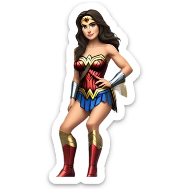 Wonder Woman Long wheelbase widened Toyota 86 hypercar racer sticker