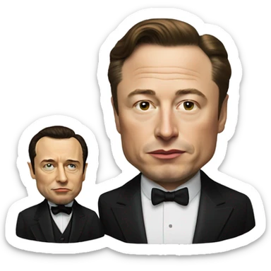elon musk + don corleone sticker