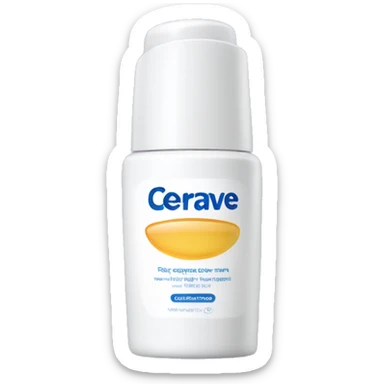 eye cream bottle with label cerave style  sticker