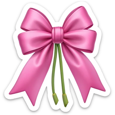 Pink tulips with a bow sticker
