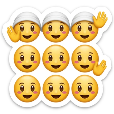 Manos de Emoji de fantasmita  haciendo señas  sticker