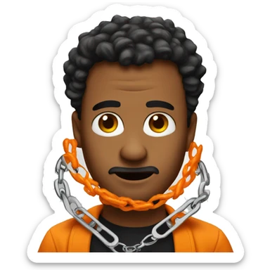 A Cheeto in handcuffs  sticker