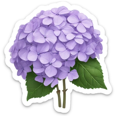 Pastel purple hydrangea  sticker