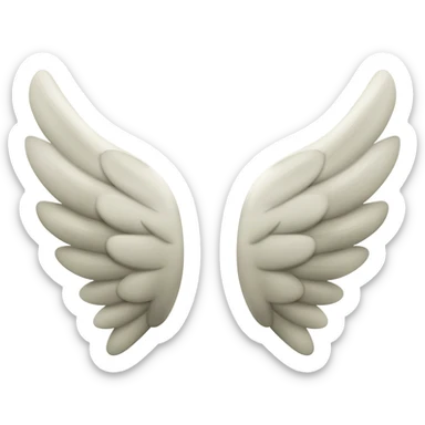 Wing to left side and right side sticker