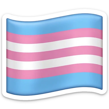 Transgender flag emoji, representing Cho Hyun-Ju's identity sticker