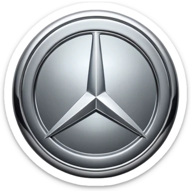 Mercedes logo sticker