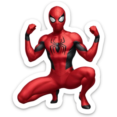 Spiderman Kaine Parker Clone Scarlet Spiderman emoji sticker