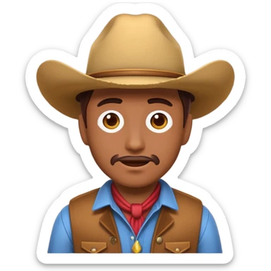 Slack emoji cowboy developer going crazy with deploy to master sticker