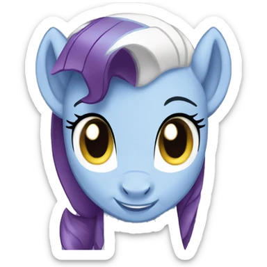 Rarity from my little pony sticker