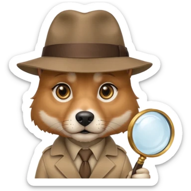 Detective Dog sticker