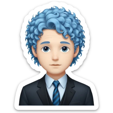 ethereal-pastel-transparent-translucent-gorgeous-spectral-dark-greyish-whitish-gloomy-man-with-blue-curly-hair-with-a-beautiful-black-suit sticker