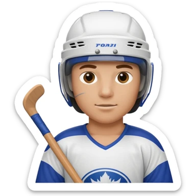 hockey player sticker