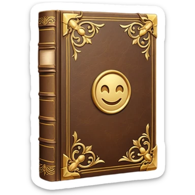 Very Thick old book sticker