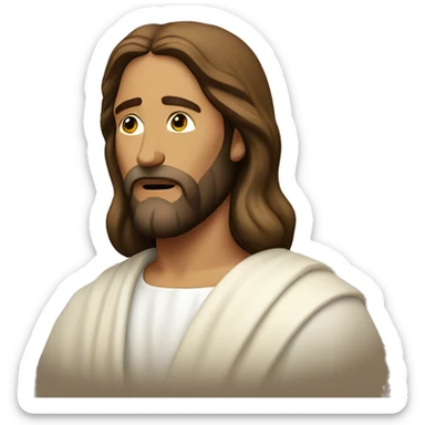 jesus christ pray sticker