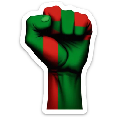 Black Power Fist and “Red and Black and Green”  and “Red Black Green”- Juneteenth - “Freedom is NOT free! It Has a Cost!” sticker