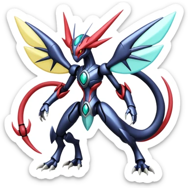 Dialga-Genesect-Miraidon-Darkrai-Deoxys-Giratina-Palkia-Meloetta-fusion sticker