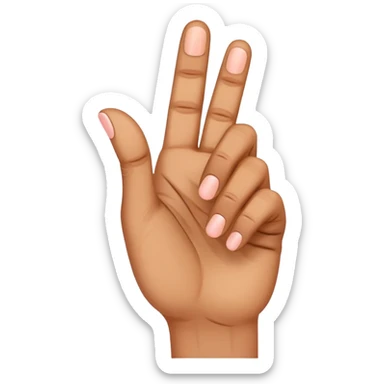 Create Indian skin tone face just to hand, making the gesture with the thumb and the pinky hanging up a phone call representing that it’s hanging up a phone with no phone in the emoji sticker