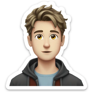 Charlie spring from heartstopper dark hair Alice oseman wiki young guy heartstopper Charlie   sticker