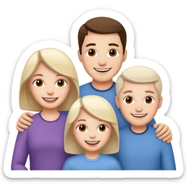 family aill white sticker
