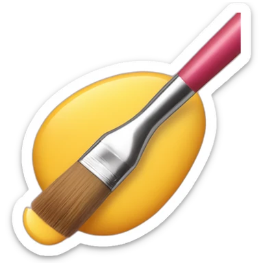 nail being painted with a nail brush sticker