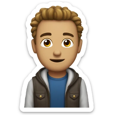 Um homem segurando uma chave com o dizer boa noite sticker