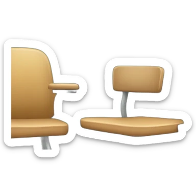 teacher's seat in front of a blackboard sticker